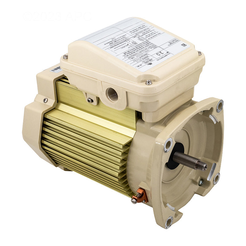 Pentair 354815S Almond 56Y TEFC Square Flange Motor 2HP 1 Ph 208-230V