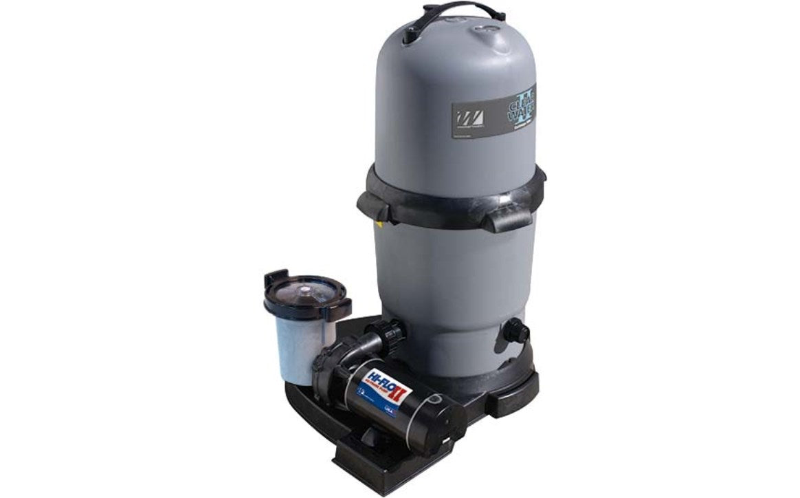 WATERWAY PLASTICS 3'CD CLEARWATER CART STD SYS 150SQF .95THP GRY | 520-5167-6S