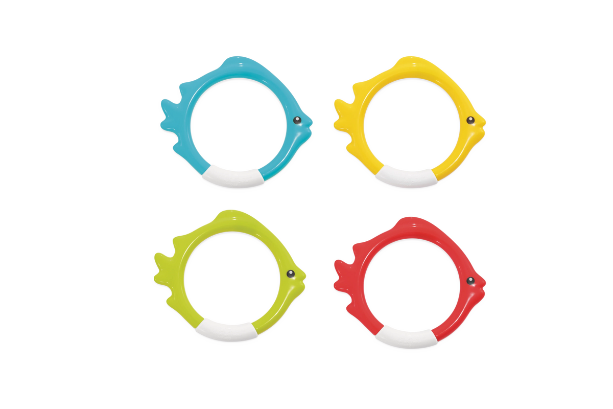 Intex Underwater Fish Rings Age 6-UP 4 Color - 55507E