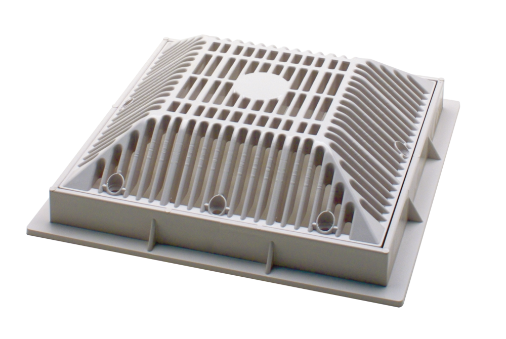 Waterway 9" x 9" VGB Grate Only, Square, White