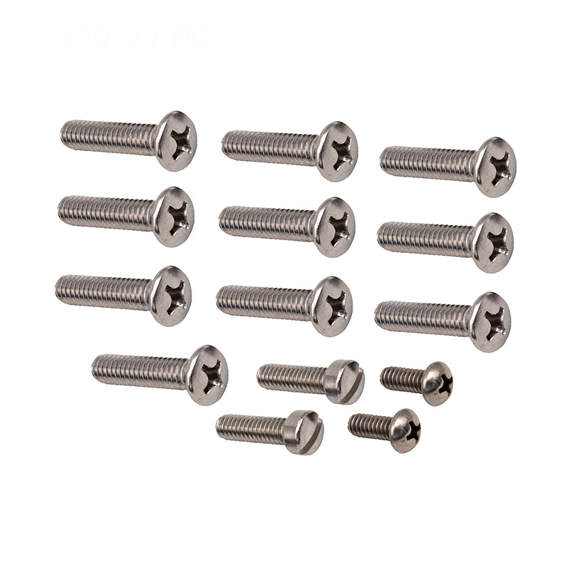 Pentair 79205400Z 1 1/4'' Standard 10 Hole Pattern Screw Kit without Double Wall Gasket for Large Stainless-Steel Niches