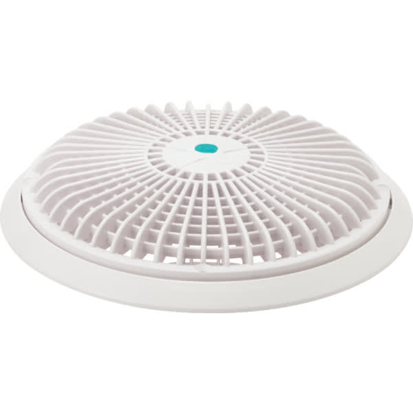 AquaStar 10" Round Star Sumpless Suction Outlet Cover, Universal Adapter Kit and Mud Frame, White | A10RCFR101