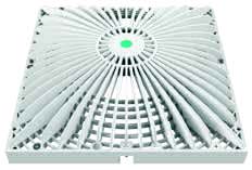 AquaStar 12" Square Retrofit MoFlow Suction Outlet Cover, White | R12MF101
