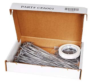 TIE WIRE KIT:(100) TIE WIRES, NAILS W/BENDING TAPE (5)