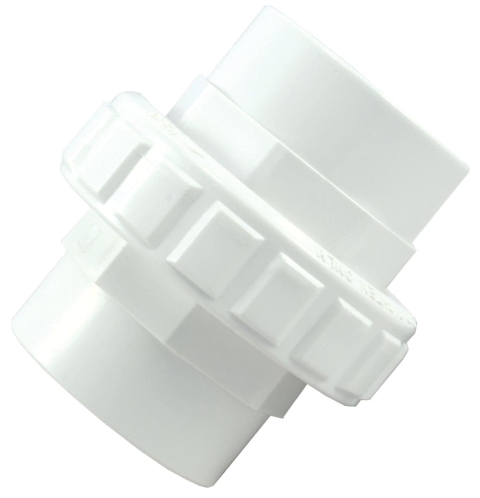 Union, 2" x 2" Slip x Slip PVC Self Aligning Inline