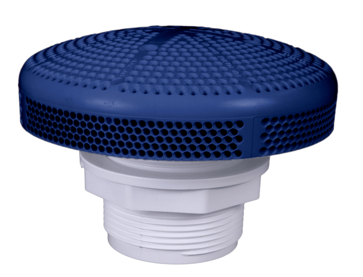 CMP 2" Socket VGB Fiberglass Main Drain, White | 25215-000-000