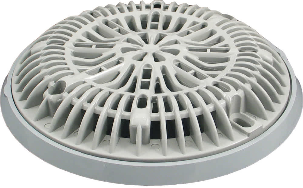 CMP Gunite Main Drain Frame; Galaxy Lid (Av);8" Gray | 25531-001-000