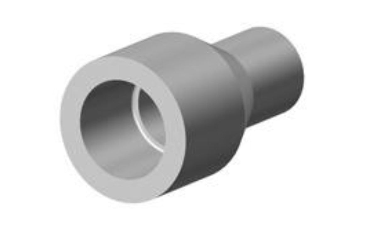 GF Central Plastics Reducer, 1" x 3/4" Socket Yellow Polyethylene Fusion - 360002165