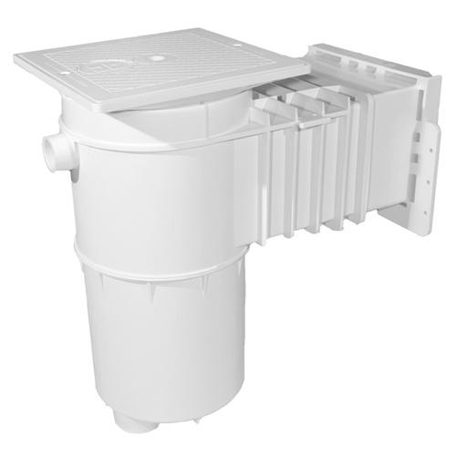 Hayward Vinyl/Fiberglass Auto-Skim Series Skimmer w/Square Cover, 2" Threaded, White | SP1084