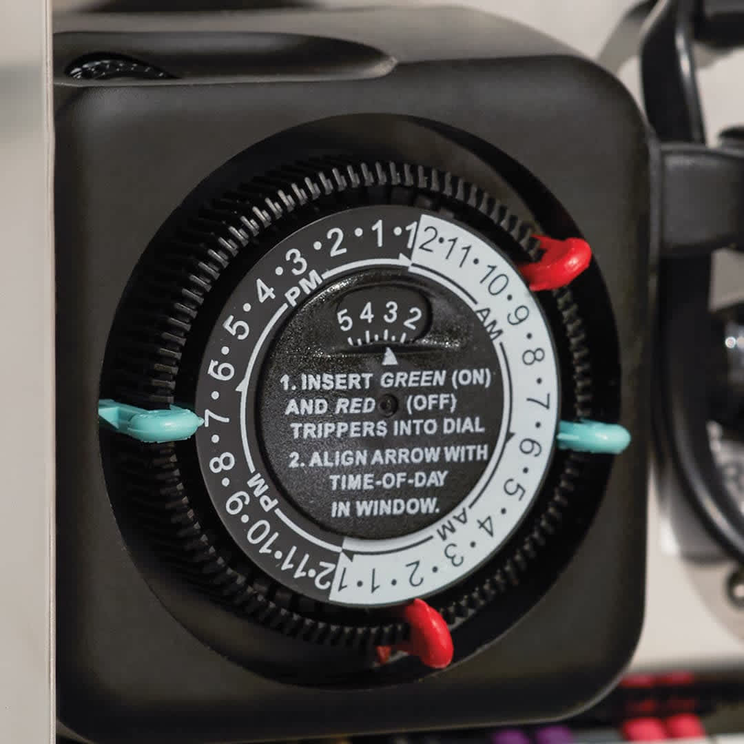 Kichler Mechanical Timer, 120 Vac Primary Black Aluminum Transformer Plug-In | 15557BK