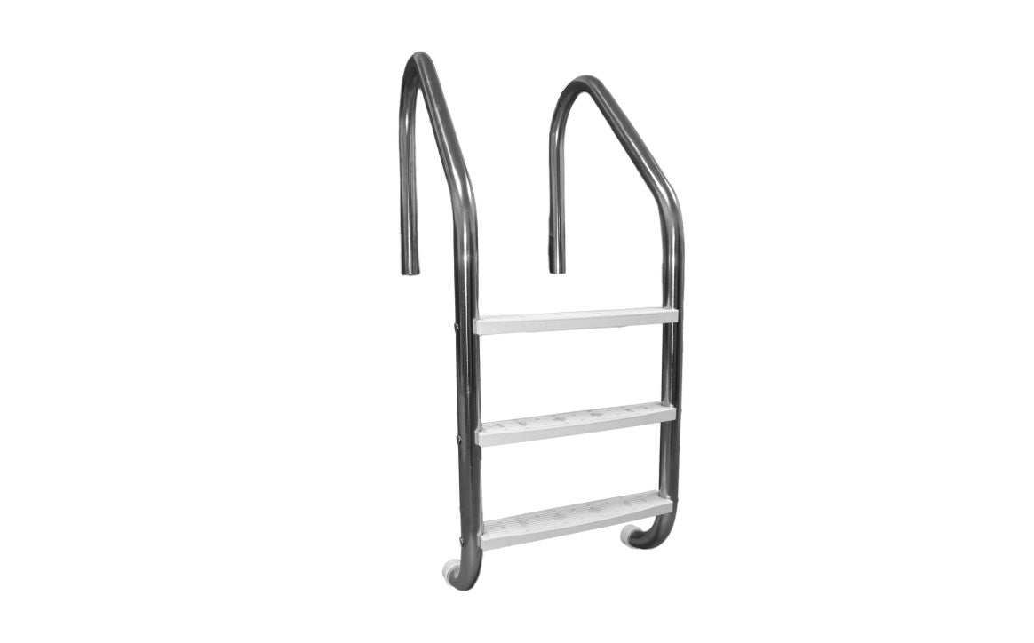 GLOBAL POOL PRODUCTS W/ SS TREADS .049 3 STEP LADDER | LAD100SS