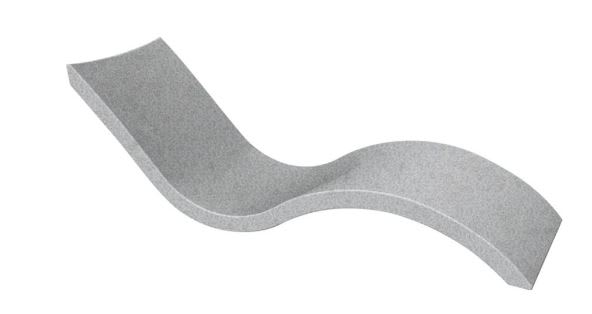 Ledge Signature Chaise Granite Gray | LL-SG-C-GG