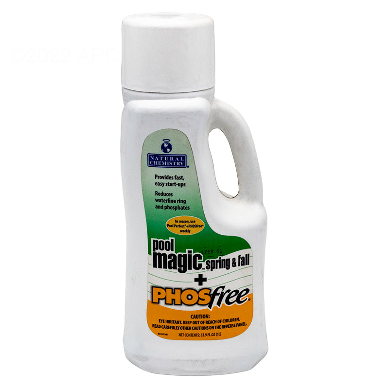 Natural Chemistry Pool Magic + PHOSfree Phosphate Remover, 1 L Bottle - 15141NCM