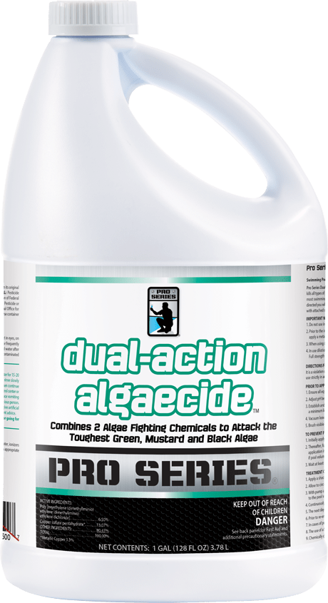 Pro Series Dual-Action Algaecide 1 Gallon Bottle 4/Case | 20605PRO