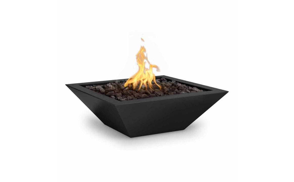 the Outdoor Plus Black NG Iid Stl Maya Fire Bowl 36" - OPT-36SQPCFOE12V-BLK-NG