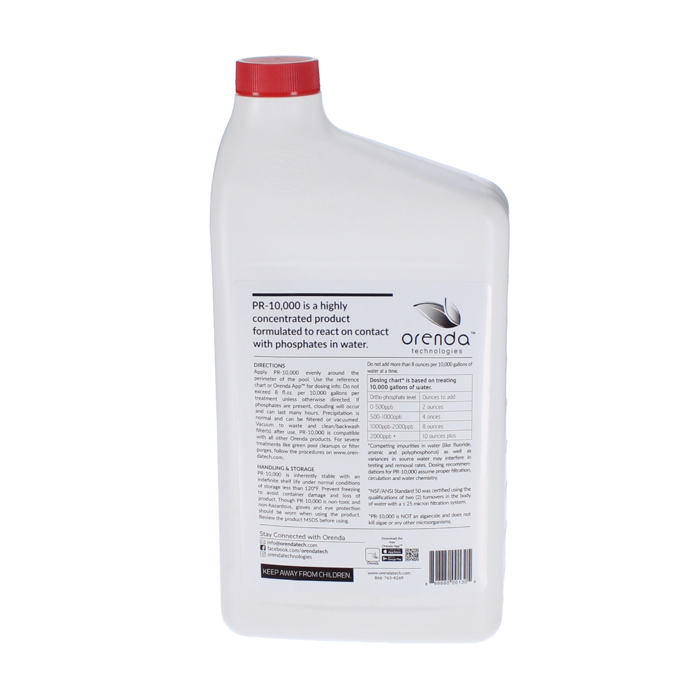 Orenda Phosphate Remover Concentrate 32 fl oz Bottle 12/Case | ORE-50-226