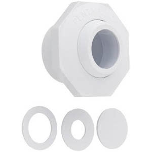 Pentair Economy Insider 1-1/2" Slip Inlet with Snap-in 1/2 ", 3/4", 1", Pressure Test Disks, Bulk PK, White | 542002