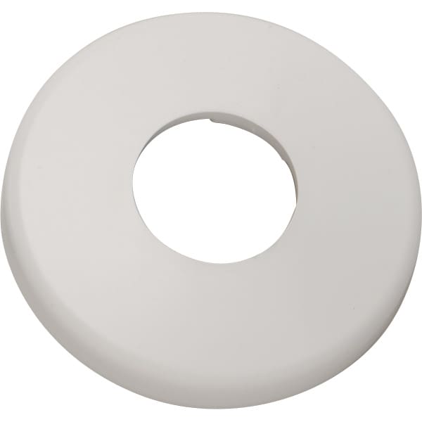 1.90" Round White Cycolac Plastic Escutcheon | 542049