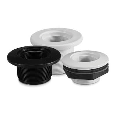 Pentair Return Fittings, Long Body, 1-1/2" Threaded x 1-1/2" Socket, White, Gunite | 542402