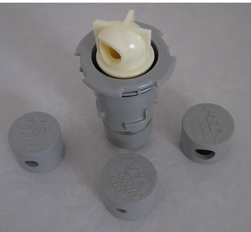 Paramount Step Nozzles W/Nozzle Caps Light Gray | 004552503208