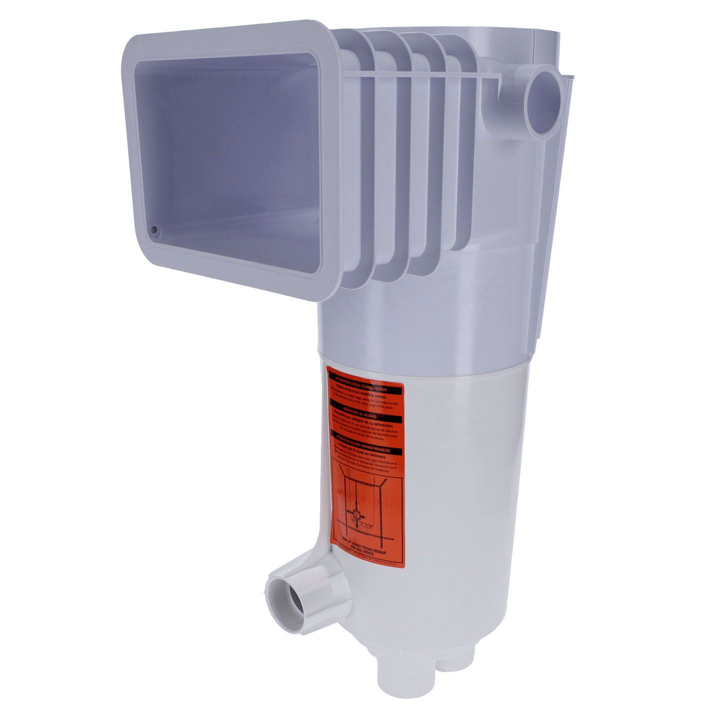 Paramount ParaskimV Venturi Skimmer with Deck Ring, Lid & Return Guard Assembly, White Throat, Beige, Concrete Pools | 004702100107