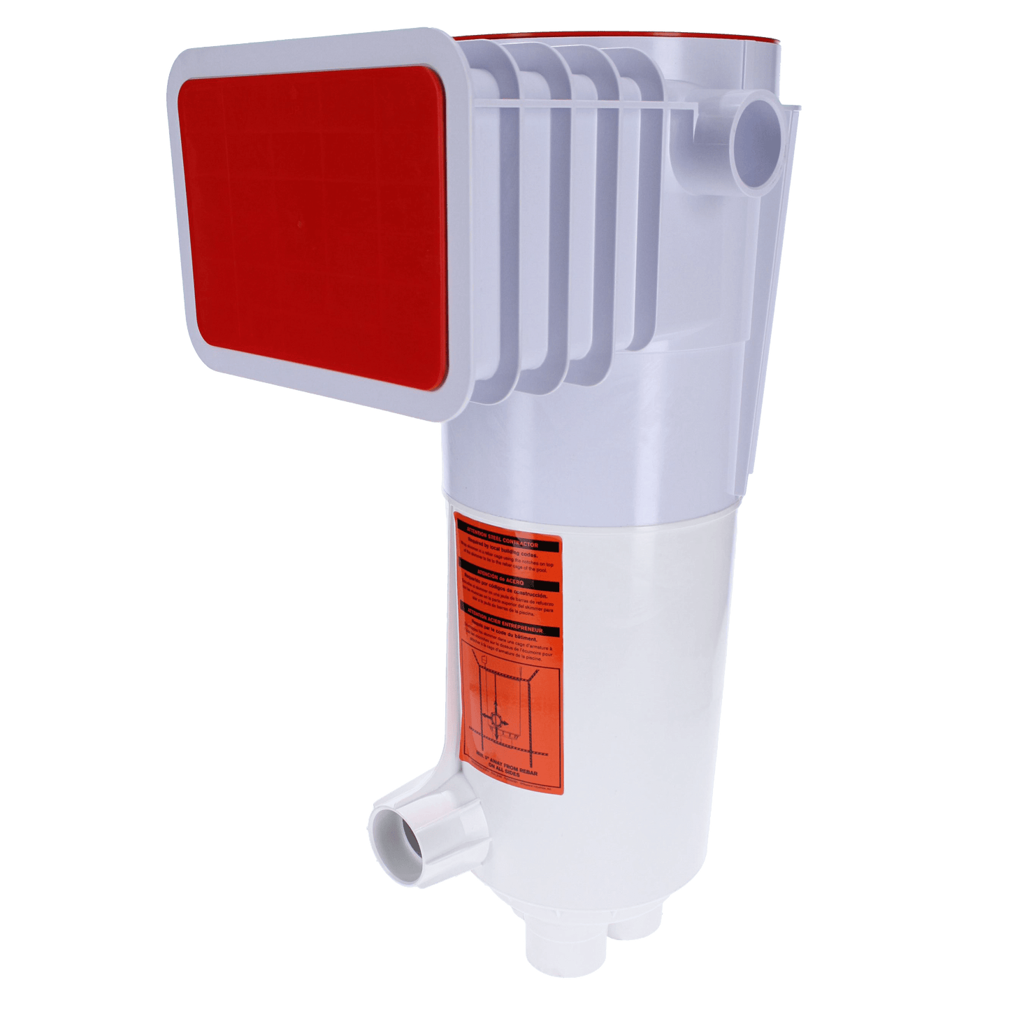Paramount ParaskimV Venturi Skimmer with Deck Ring, Lid & Return Guard Assembly, White Throat, Beige, Concrete Pools | 004702100107
