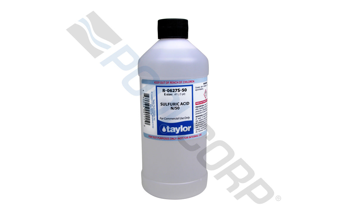 aylor R-0627S-50-E 16 oz Sulfuric Acid N/50