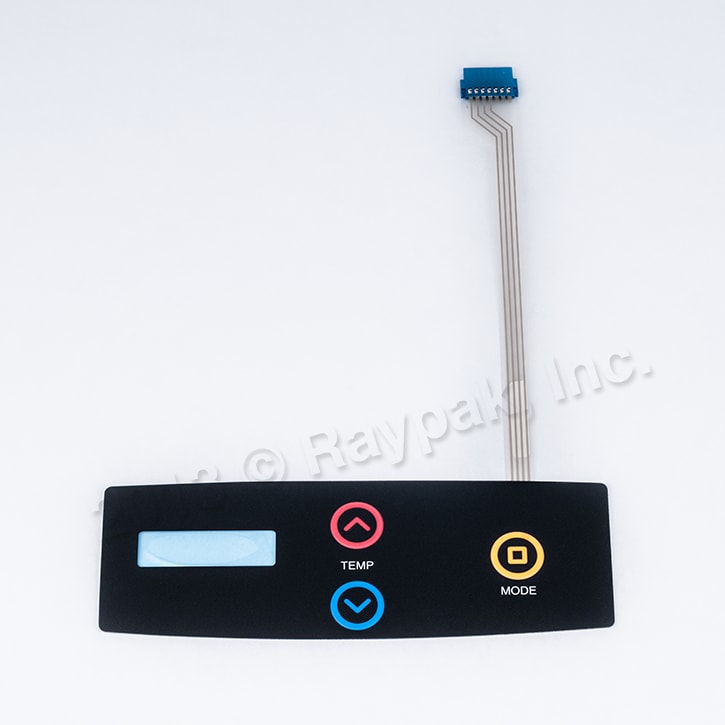 Raypak Switch Membrane Decal | 013492F