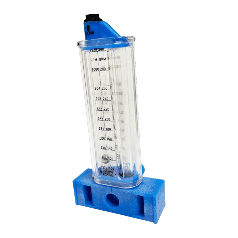 Rolachem 3" PVC Flowmeter, Vertical Mount, For Vertical Pipe, 100 - 300 Gpm , 3" | 570371V