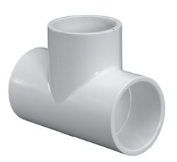 Tee, 6" Slip White PVC Schedule 40