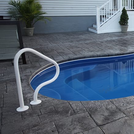 Saftron Figure 4 Return-To-Deck Handrail - Gray | P-326-Rtd-G