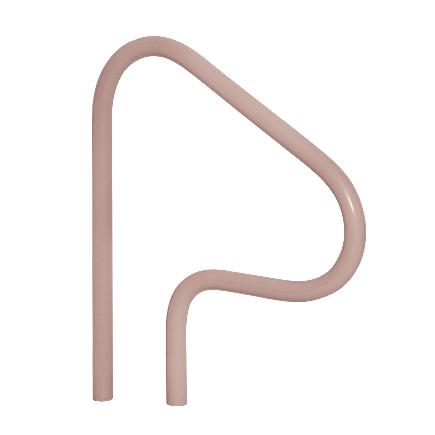 Saftron Rtd Rail White PVC W Holes | P-326-Rtd-W