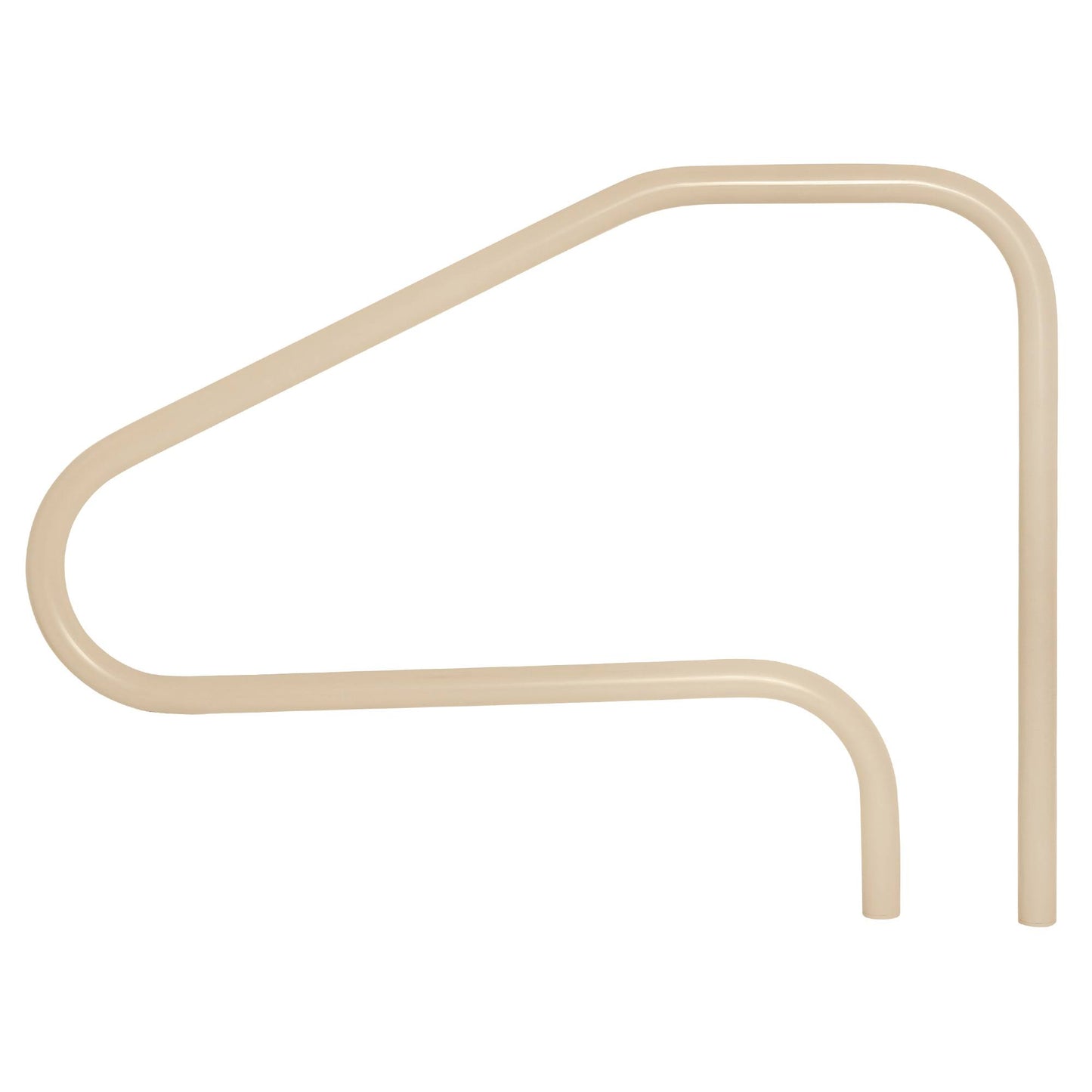 Saftron Handrail Beige Rtd L (Fig. 4) W/ Holes | Rtd-448-B