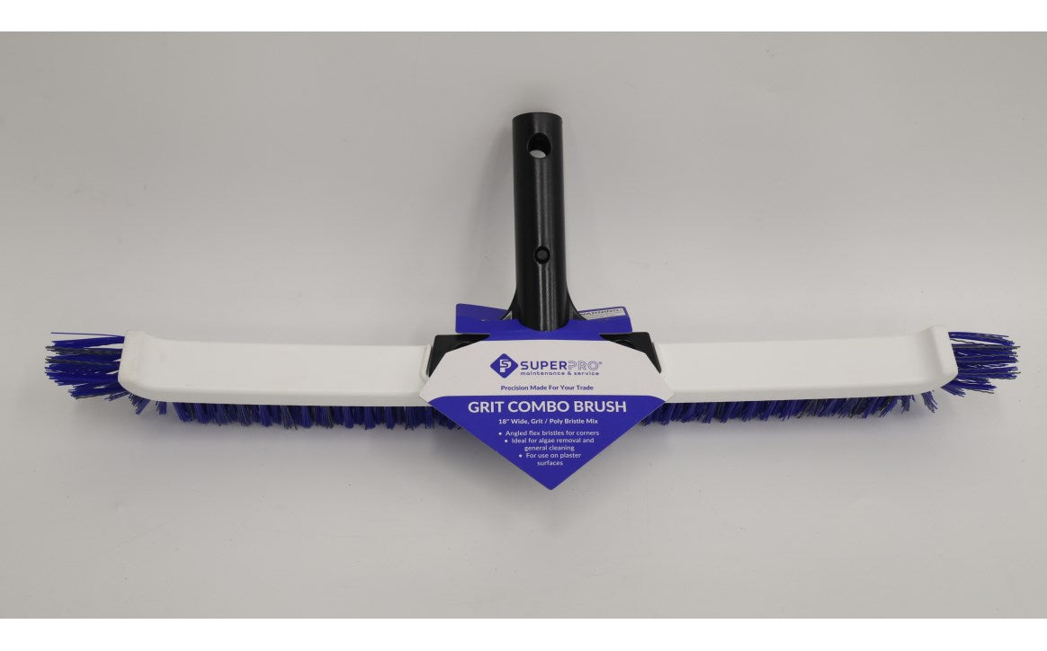 Super-Pro Bristle Combo Brush Poly Back 18" Grit/poly - SP2007