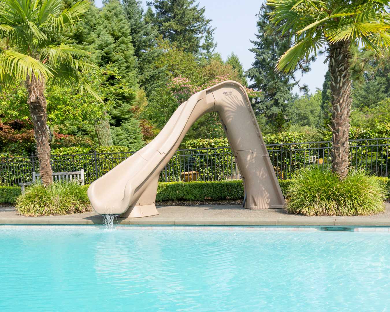 SR Smith Typhoon Pool Slide, Left Turn, Gray | 670-209-58224
