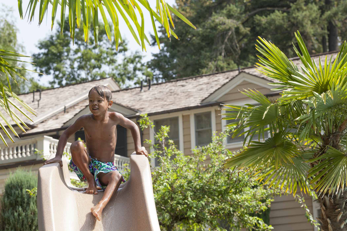 SR Smith Typhoon Pool Slide, Left Turn, Gray | 670-209-58224