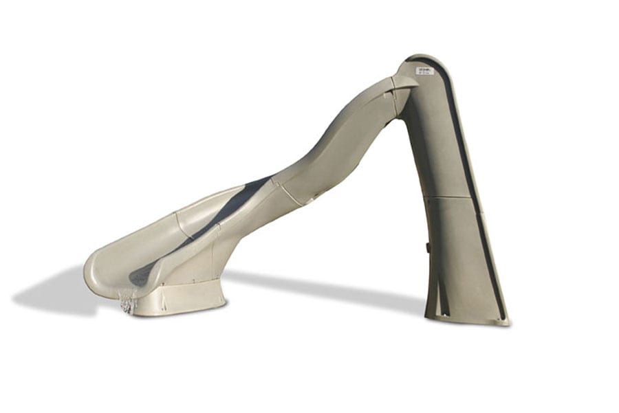 SR Smith TurboTwister Pool Slide, Right Turn, Gray | 688-209-58124