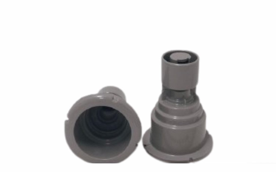 Waterway Thread in Style Wall Fitting Gray Poly Storm - 215-1397