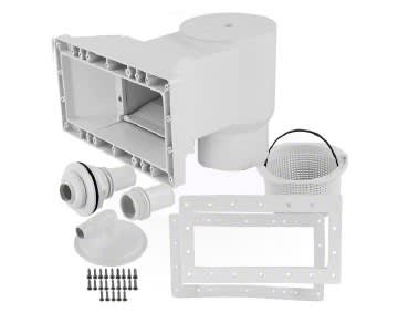 Waterway Flo-Pro II Wide Mouth Skimmer, Long Throat with Return, White, Aboveground | 560-D3C60L