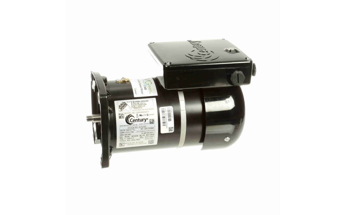 Century VGreen EVO Variable Speed Motor Sq. Flange .75 to 1.65 HP 230/115v