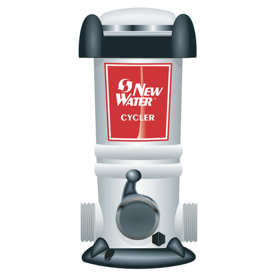 King New Water Cycler 120 Inline Chlorine Feeder, For Pools from 7,000 to 25,000 Gallons, Use Cycler Pac (Chlorine Table