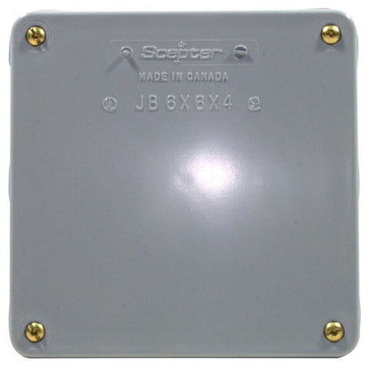 IPEX USA LLC JUNCTION BOX 6X6X4 JB664 PVC-NON METALLIC | 077697
