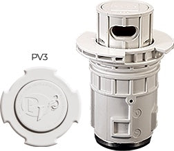 Super-Pro 11520-WT White Retrofit Head for Paramount PV3 Cleaner