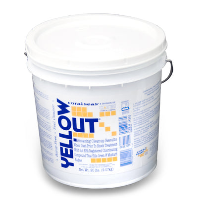 Coral Seas 17616COR 20 lb Pail Yellow Out® Algaecide