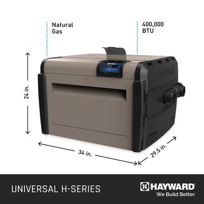 Hayward H400FDP W3H400FDP Propane Pool Heater 400K Low NOx Heater - view 4