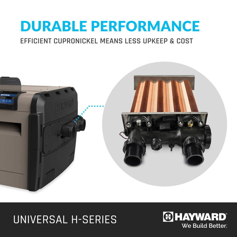 Hayward H400FDP W3H400FDP Propane Pool Heater 400K Low NOx Heater - view 5