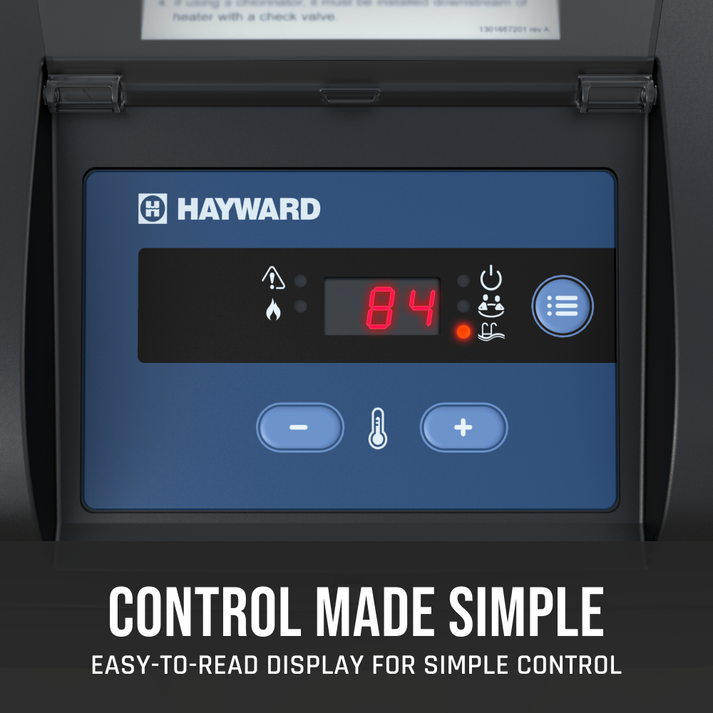 Hayward H400FDP W3H400FDP Propane Pool Heater 400K Low NOx Heater - view 6