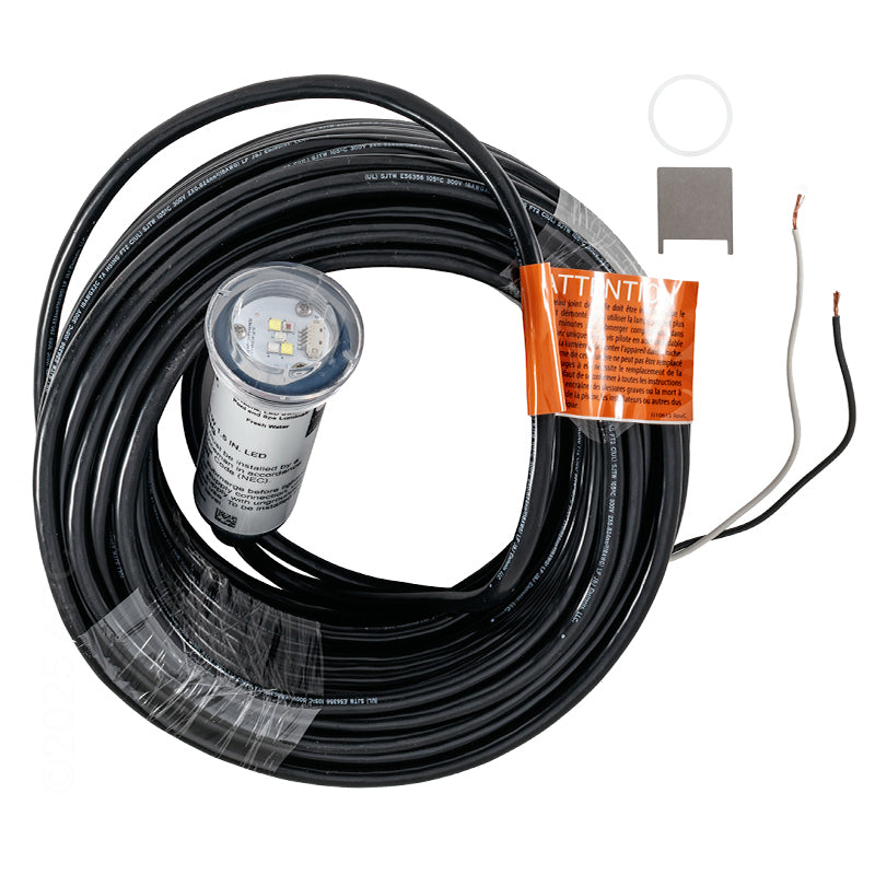 Hayward J&J Electronics ColorSplash XG LED Pool Fixture, 20 W, 12 V, 847Lm, 100' Cord, 1 1/2" Long - LPL-R2CW-12-100 - 2