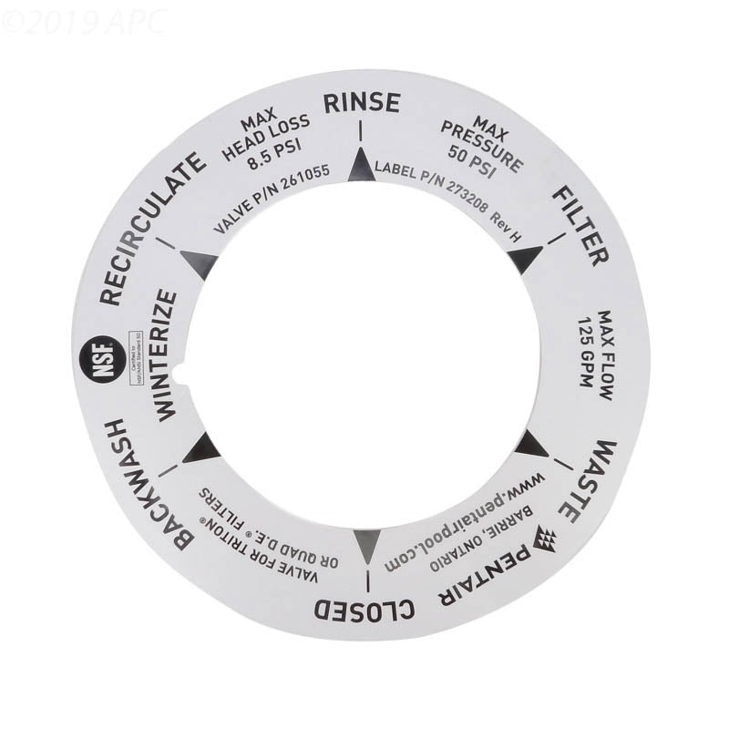 Pentair Label 2 In Sand Mpv - 273208
