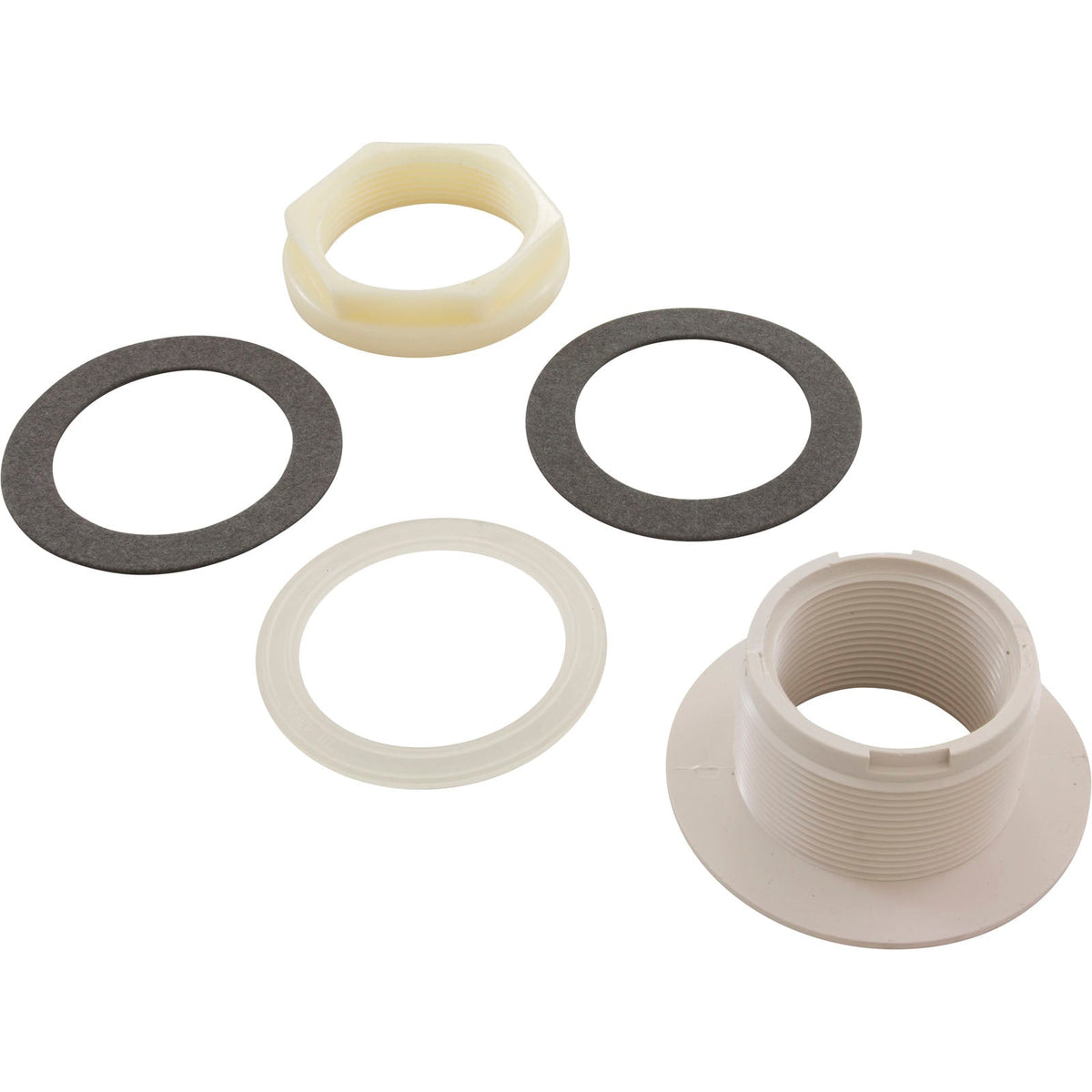 Waterway Return Wall Fitting Assembly 1.5"FPT White - 400-9170